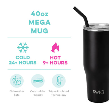 Swig 40oz Mega Mug - Black