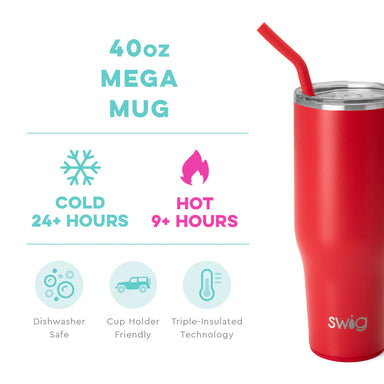 Swig 40oz Mega Mug - Red