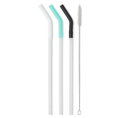 Swig Reusable Straw Set for Mega Mug- White/Aqua/Black