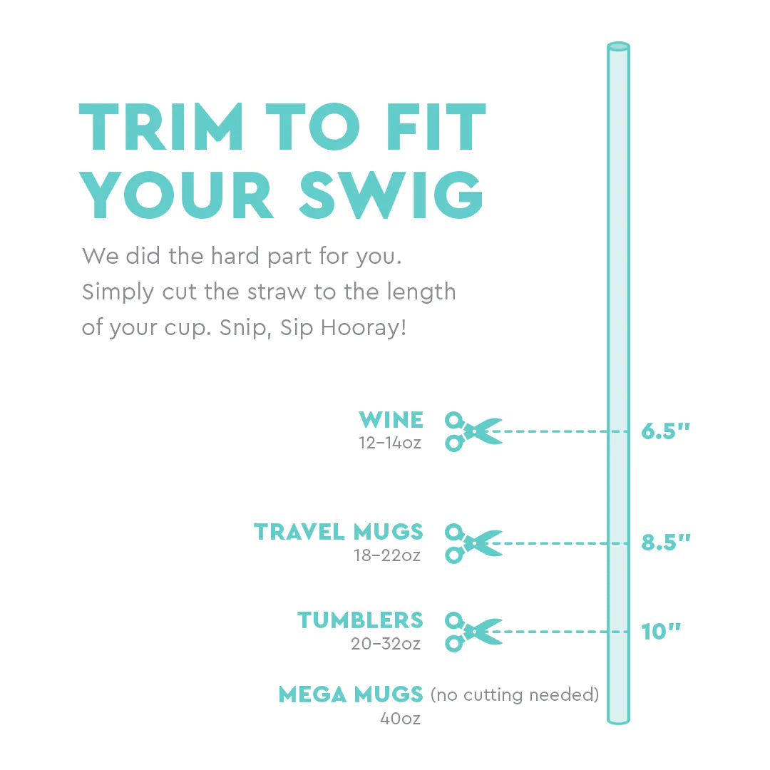 Swig Reusable Straw Toppers - Sports