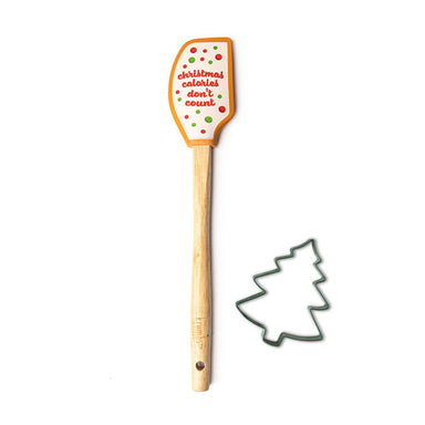 Krumbs Kitchen Christmas Cookie Cutter and Spatula Set- Christmas Calories