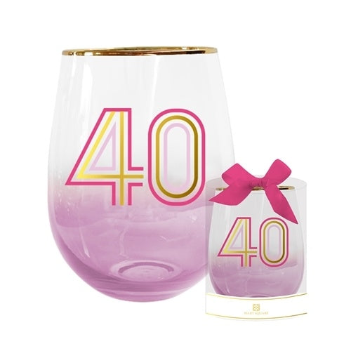 Stemless Wine Glass - Ombre 40