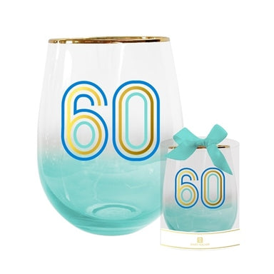 Mary Square Stemless Wine Glass - Ombre 60