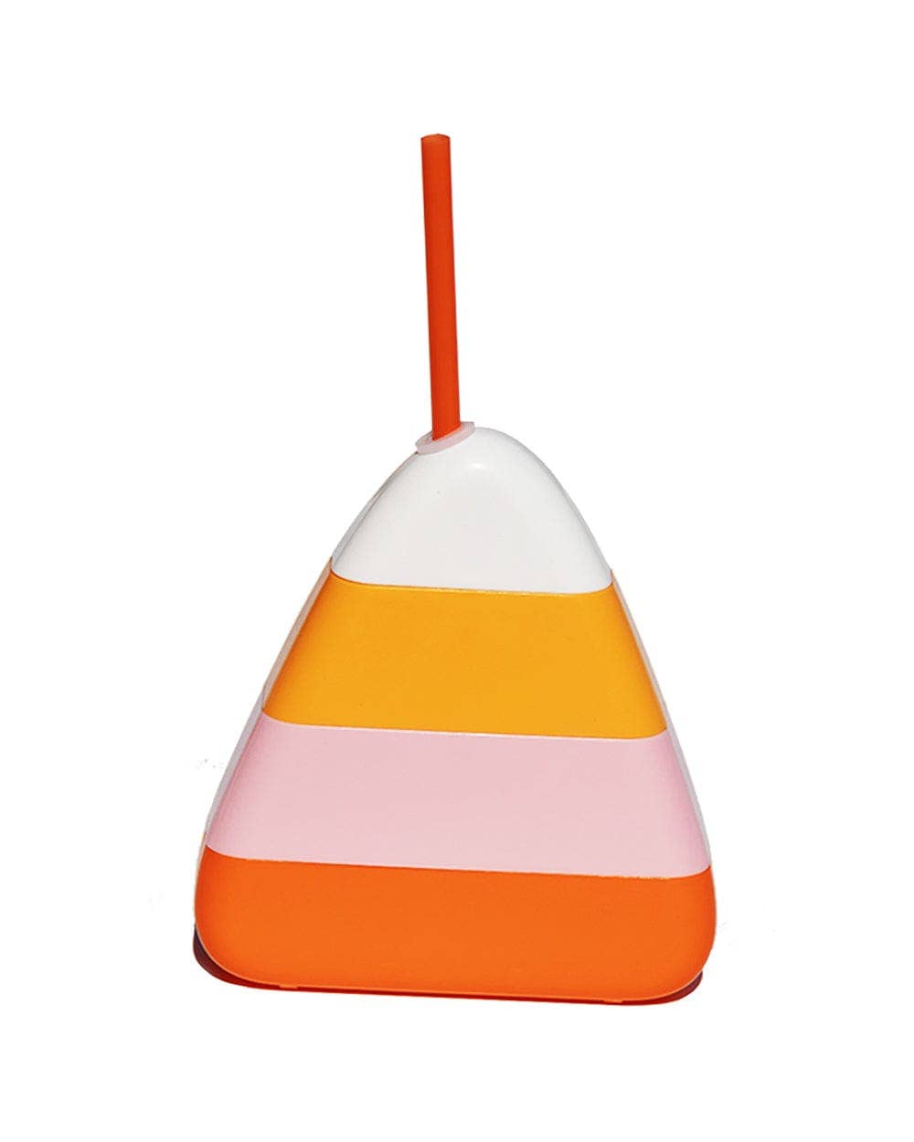 Packed Party Candy Corn Sipper with Straw