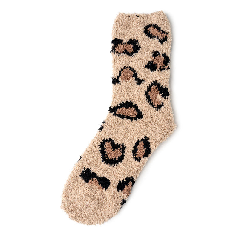 Hello Mello Cat Nap Lounge Socks- Tan