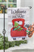 Evergreen Red Truck Switchable Icon Garden Flags