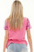 Why Dress It's My Birthday Top - Hot pink, short sleeves, rounded neck, curvy