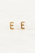 Michelle McDowell Luxe Ingrid Initial Earrings - Gold E