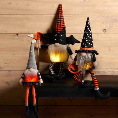 Mud Pie Large Deluxe Light Up Dangle Gnome
