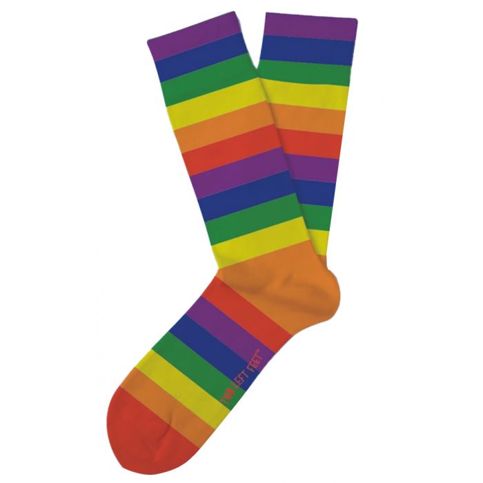 Two Left Feet Color Me Rainbow Socks