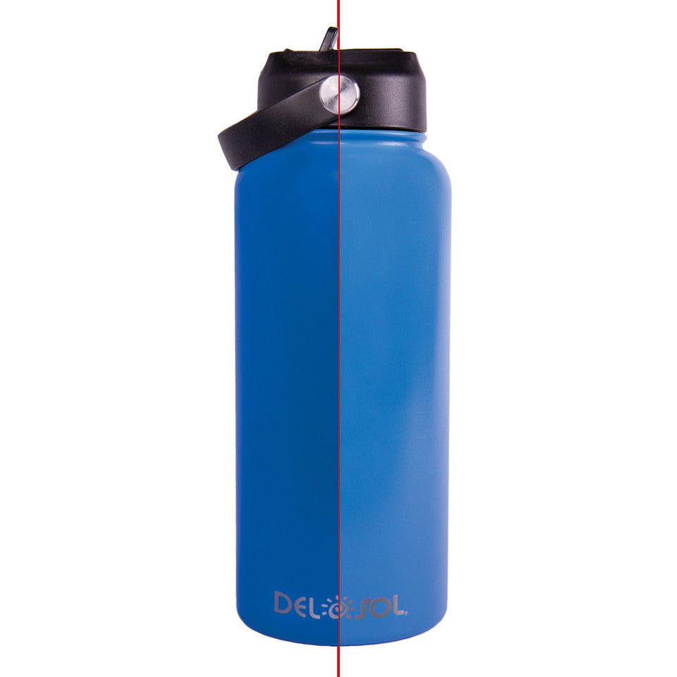 Del Sol Color Changing Water Bottle - 32oz-Blue to dark blue