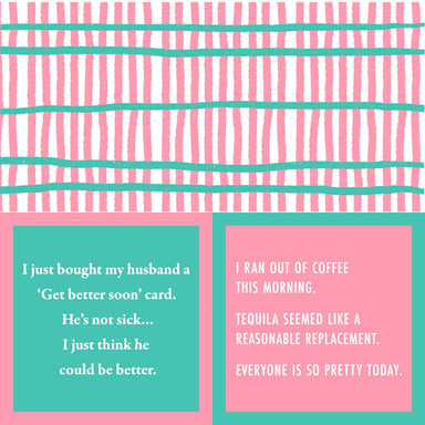 Drinks on Me Coasters Napkin: Get Better Soon/Ran out of Coffee