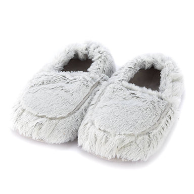 Warmies Plush Slippers - Marshmallow Gray 
