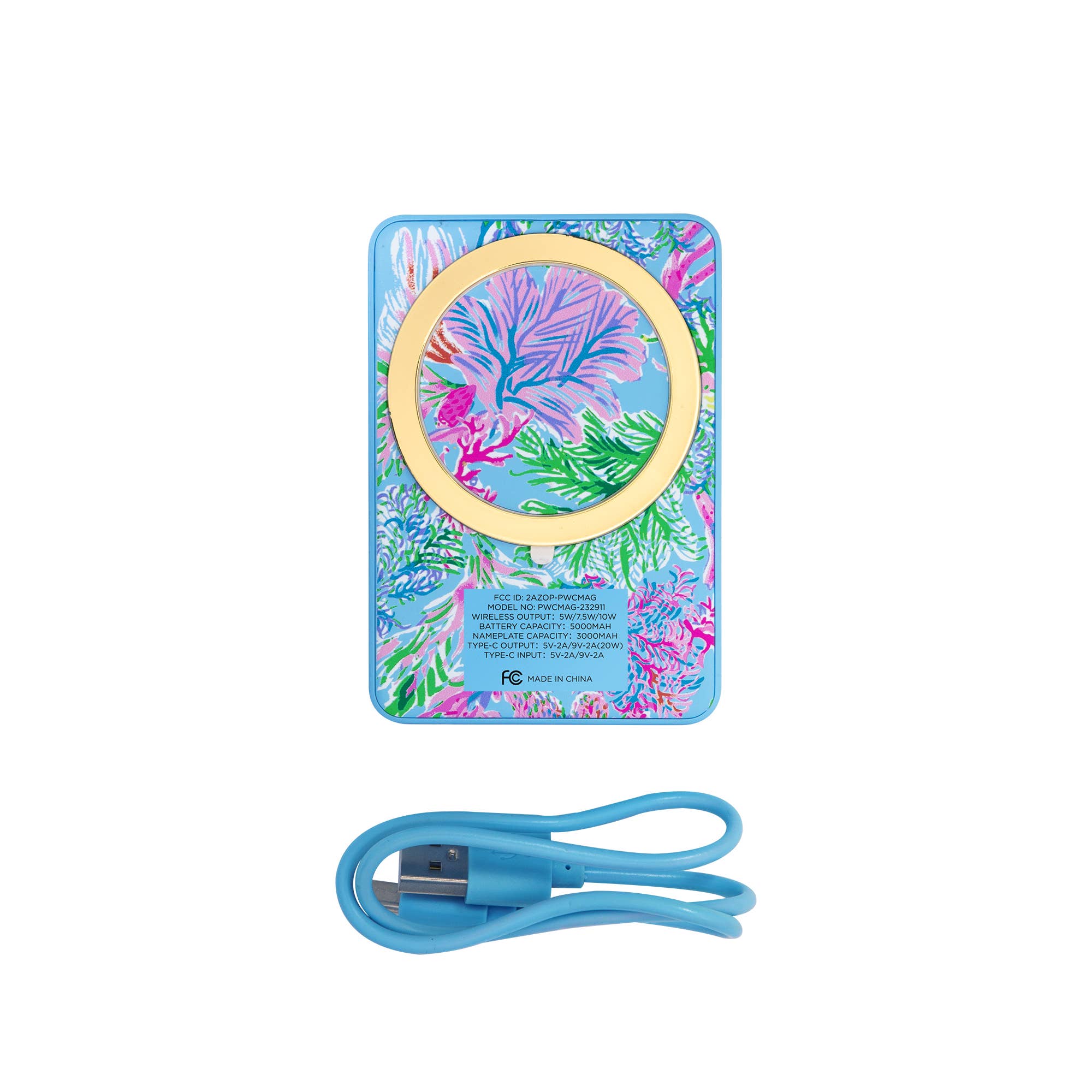 Lilly Pulitzer Portable Wireless Charger - Pink