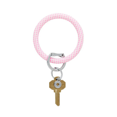 O-Venture Silicone O-Key Ring - Gingham Tickled Pink