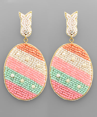Golden Stella Eggcellent Earrings- Pink/Mint