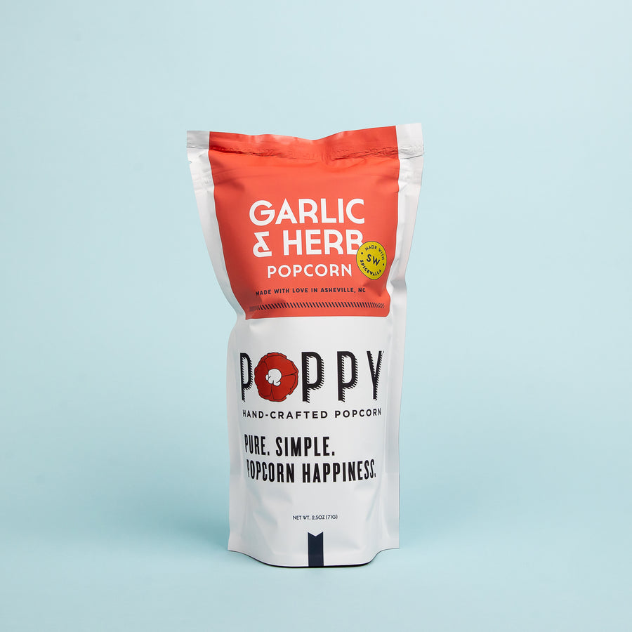 Poppy Popcorn - Garlic & Herb