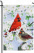 Evergreen Garden Flags-Glorious Morning Cardinals Suede