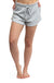Hello Mello Cuddleblend Lounge Shorts - Grey, drawstring waist, ribbed, pockets