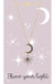 Jane Marie 16” Necklaces- Clear Crystal Moon with Silver Starburst