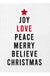 Holiday Organic Dish Cloths-Joy Love Peace