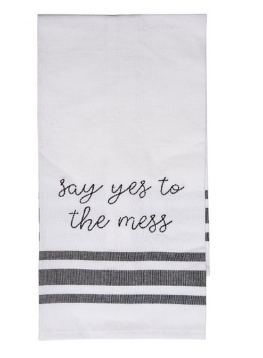 Totalee Gifts Say Yes To The Mess Tea Towel