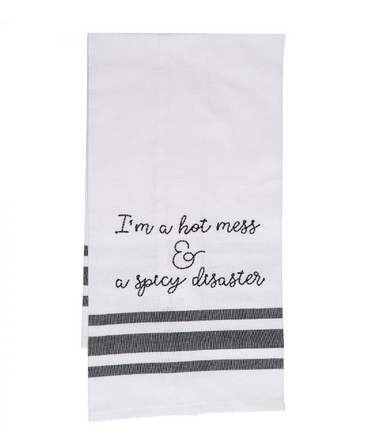 Totalee Gift I’m A Hot Mess & A Spicy Disaster Tea Towel