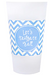 Mainstreet Collection Light Blue/White Tailgate Tumblers Let's Tailgate Y'all