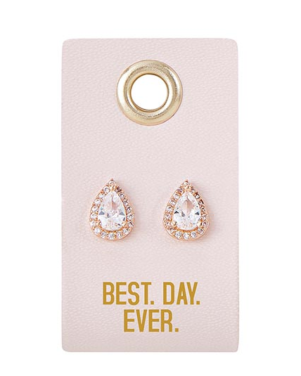 Creative Brands Wedding Stud Earrings- Best Day