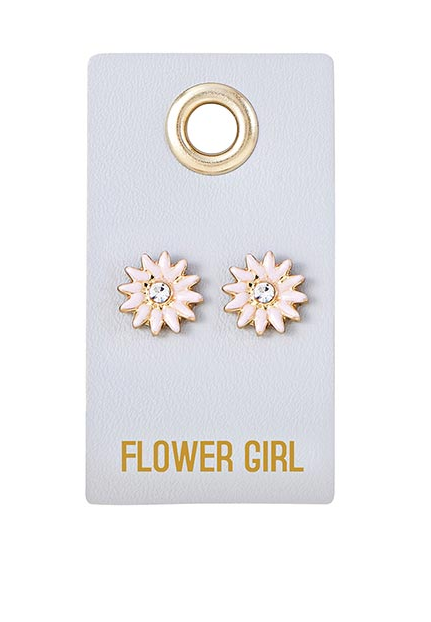 Creative Brands Wedding Stud Earrings- Flower Girl