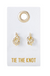 Creative Brands Wedding Stud Earrings- Tie The Knot