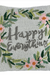 Mud Pie Happy Everything Hooked Pillow