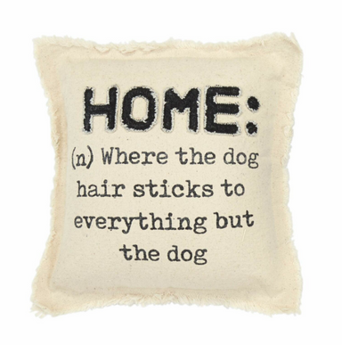 Mud Pie Home Washed Canvas Dog Pillow