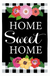Evergreen Garden Flags-Floral Home Sweet Home