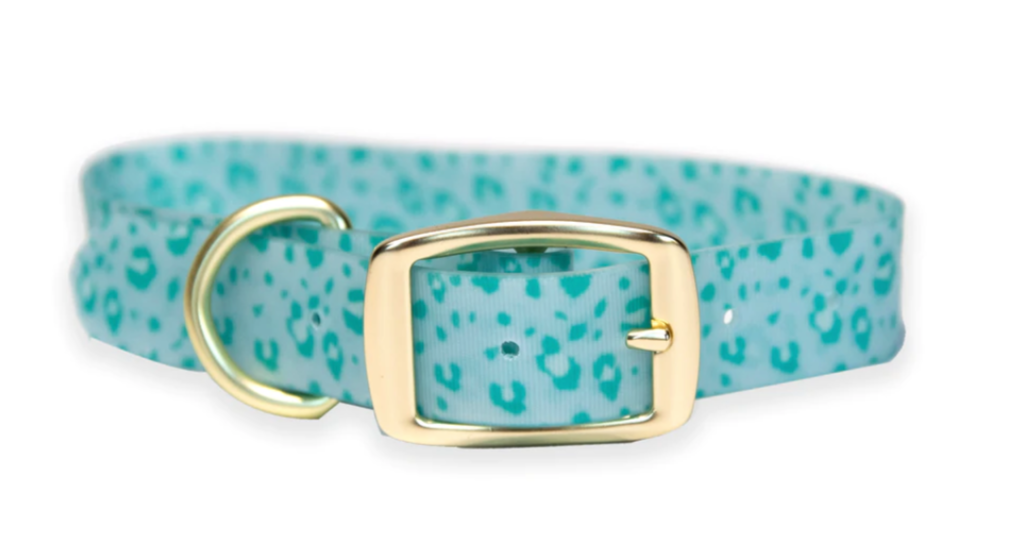 Mary Square Large Dog Collar - Cheetah Time