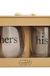 Mud Pie His Hers Boxed Glass Set