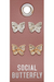 Creative Brands Silver Earring Set- Social Butterfly 