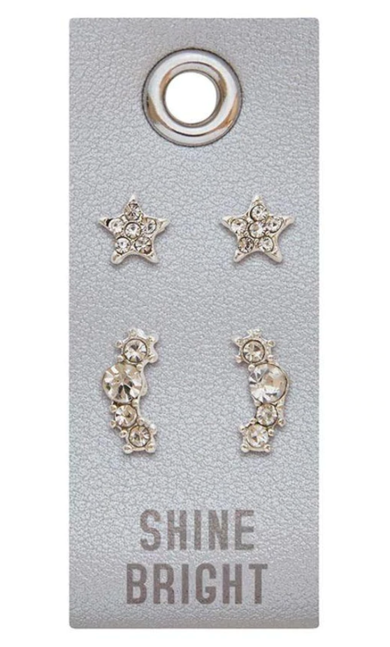 Creative Brands Silver Earring Set- Shine Bright