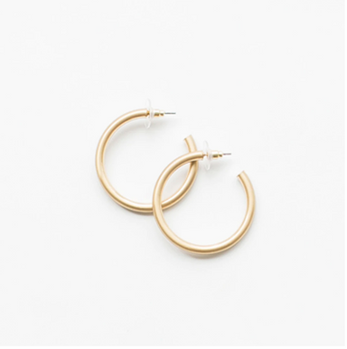Michelle McDowell Heather Gold Hoops