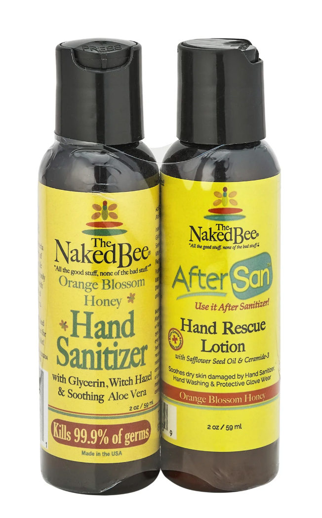 The Naked Bee - Orange Blossom Hand Sanitizer & After San Duo