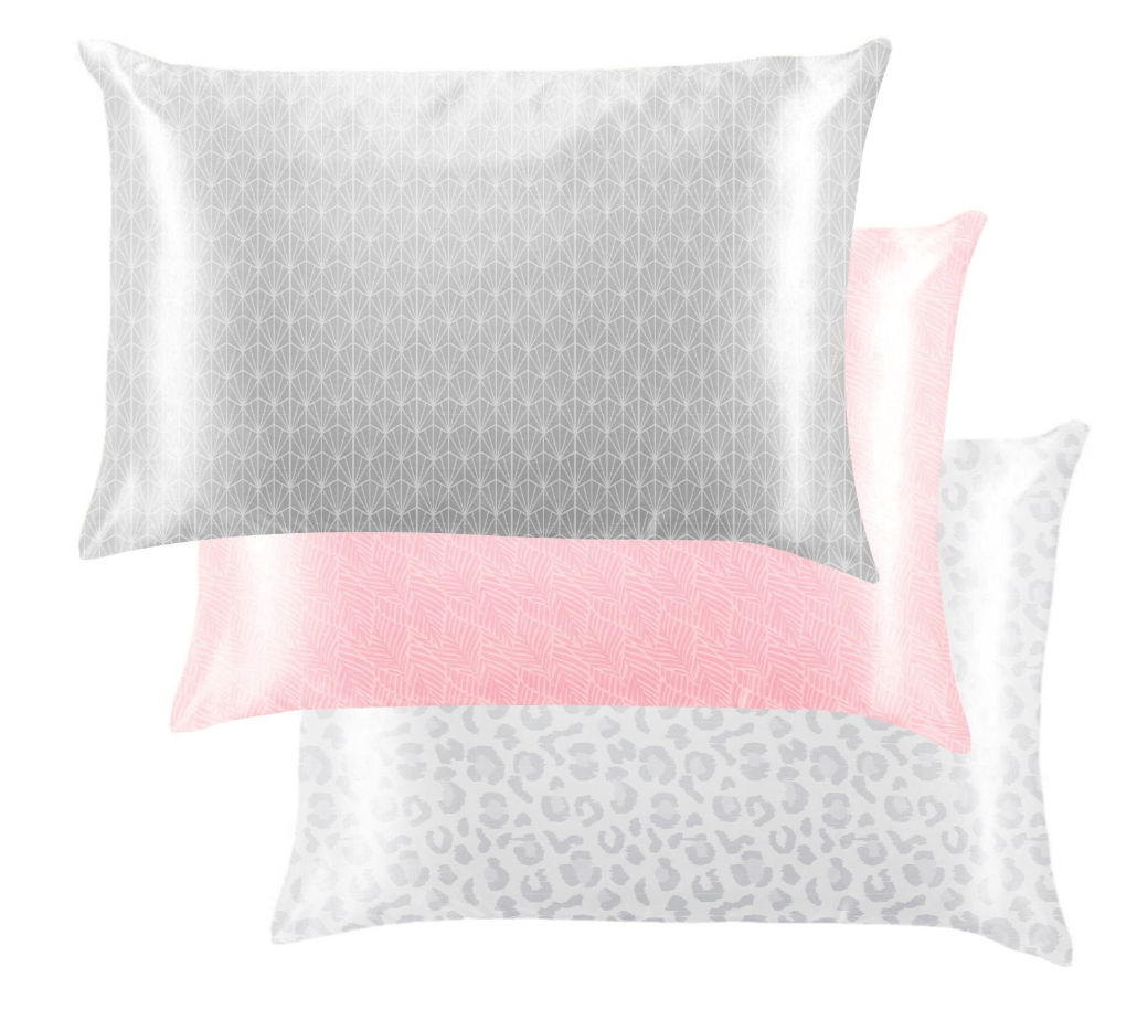 Lemon Lavender Silky Satin Pillowcase - Pattern