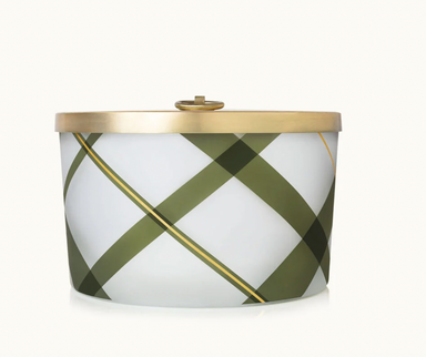 Frasier Fir 3 Wick Large Frosted Plaid Candle