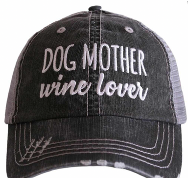 Katydid Dog Mother Wine Lover Trucker Hat