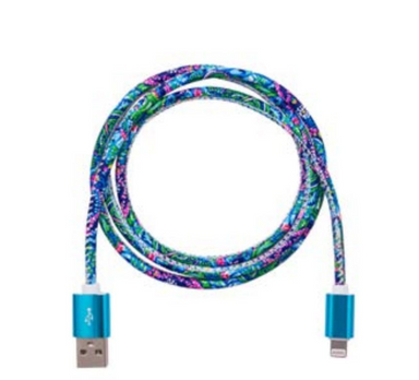 Lilly Pulitzer Charging Cord - Take Me To The Sea