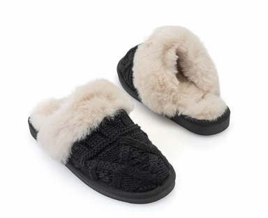 Corky's Purl Slippers - Black