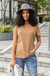 Grace & Lace Mineral Washed Ribbed Tee - Vintage Butterscotch