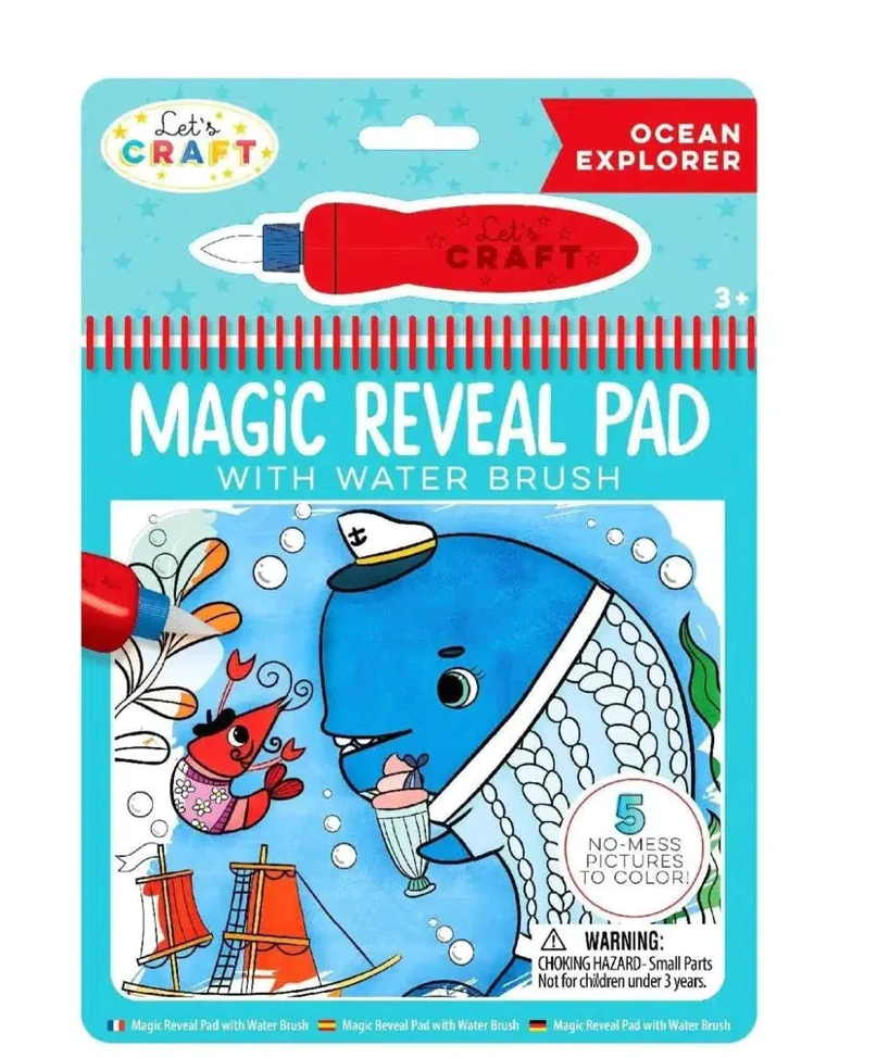 Magic Reveal Pad with Water Brush - Fantasy Assortment — Little Details