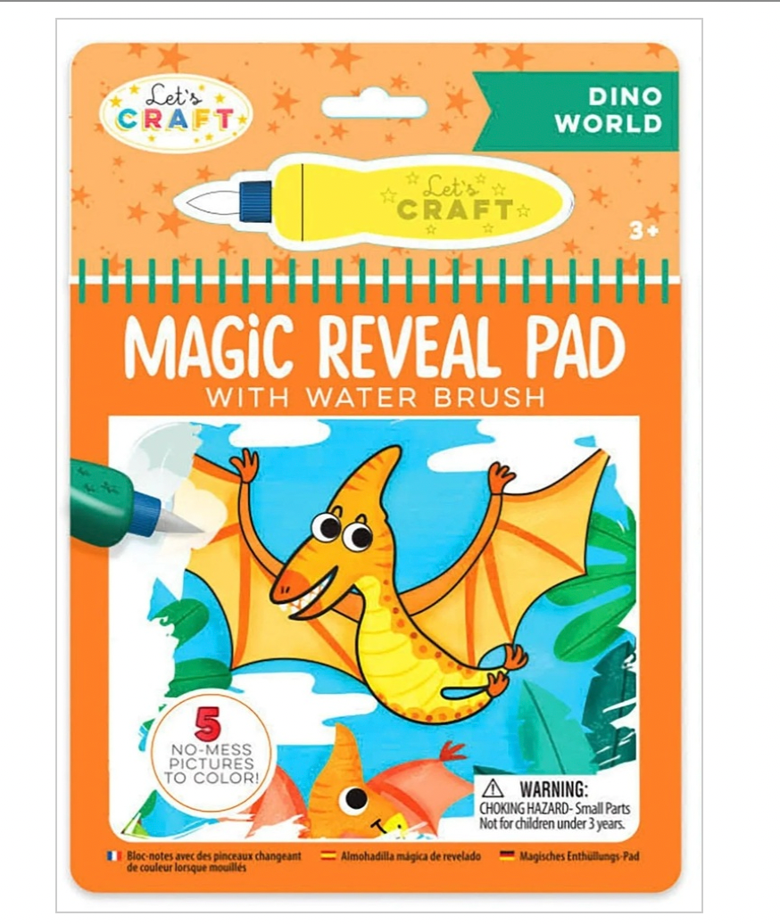 Magic Reveal Pad with Water Brush - Action Assortment — Little Details