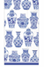 Boston International Blue & White Urns Guest Napkins