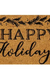 Evergreen Coir Doormat - Happy Holidays